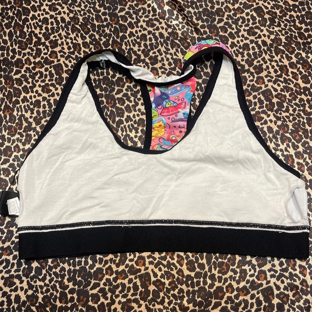 Care Bears x ROMWE Space Print Sports Bra - Picture 6 of 8